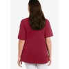 ellos Plus Size V-Neck A-Line Tunic - 3 of 4