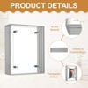 Unique Bargains Acrylic Wall Tabletop Display Floating Single Image Frame - 3 of 4
