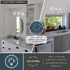 VAXCEL Robey 3 Light Polished Nickel Transitional Bathroom Vanity Fixture White Glass - 2 of 4