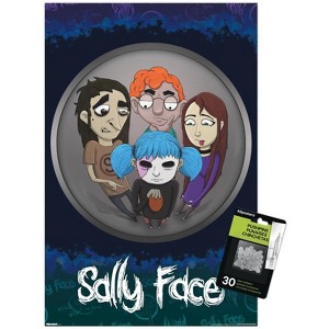 Trends International Sally Face - Fisheye Unframed Wall Poster Prints - 1 of 4