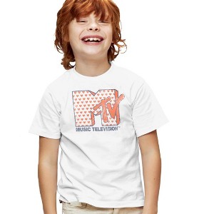 Boys' Short Sleeve MTV Hearts T-Shirt Boys and Girls - 1 of 4