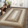 Washable Modern Braided Printed Rug Non Slip Low Pile Rug Soft Contemporary Throw Floor Cover Foldable Indoor Carpet for Living Room Bedroom - 4 of 4