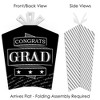 Big Dot of Happiness Graduation Cheers - Table Decorations - Graduation Party Fold and Flare Centerpieces - 10 Count - 3 of 4
