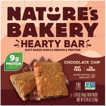 Nature's Bakery Chocolate Chip Protein Bars - 5ct