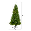 Nearly Natural 6.5-ft Green Valley Fir Artificial Christmas Tree with 350 Clear LED Lights 1125 Bendable Branches - 2 of 4