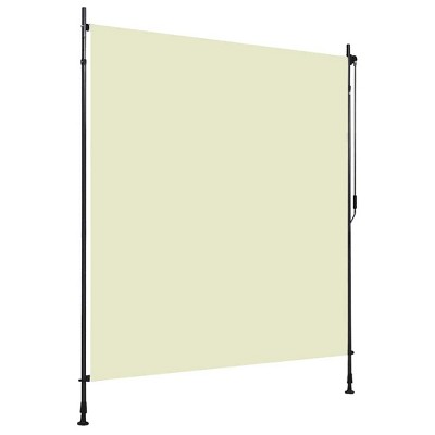 vidaXL Roller Blind Cream Polyester 78.7 x 106.3 in Height-Adjustable