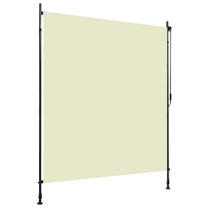 vidaXL Roller Blind Cream Polyester 78.7 x 106.3 in Height-Adjustable - 1 of 4