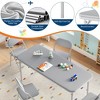 5 Piece Boys Girls Folding Table and Chairs Set, Activity Table and Chairs Set - 3 of 4