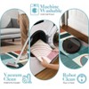 Area Rug Modern Geometric Abstract Rug Bedroom Ultra-Thin Soft Low Pile Large Carpet Living Room Non Slip Dining Room - 3 of 4