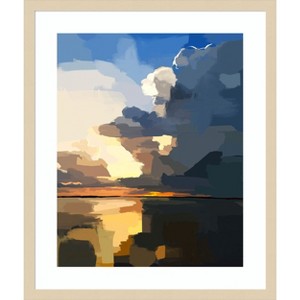 Amanti Art Abstract Seascape  I by Emily Kalina Wood Framed Wall Art Print - 1 of 4