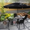 19" Patio Umbrella Base, 26 lbs Concrete Heavy Duty Umbrella Stand, Round Patio Umbrella Holder for 1.5"/1.9" Umbrella Poles for Outdoor, Lawn - 4 of 4
