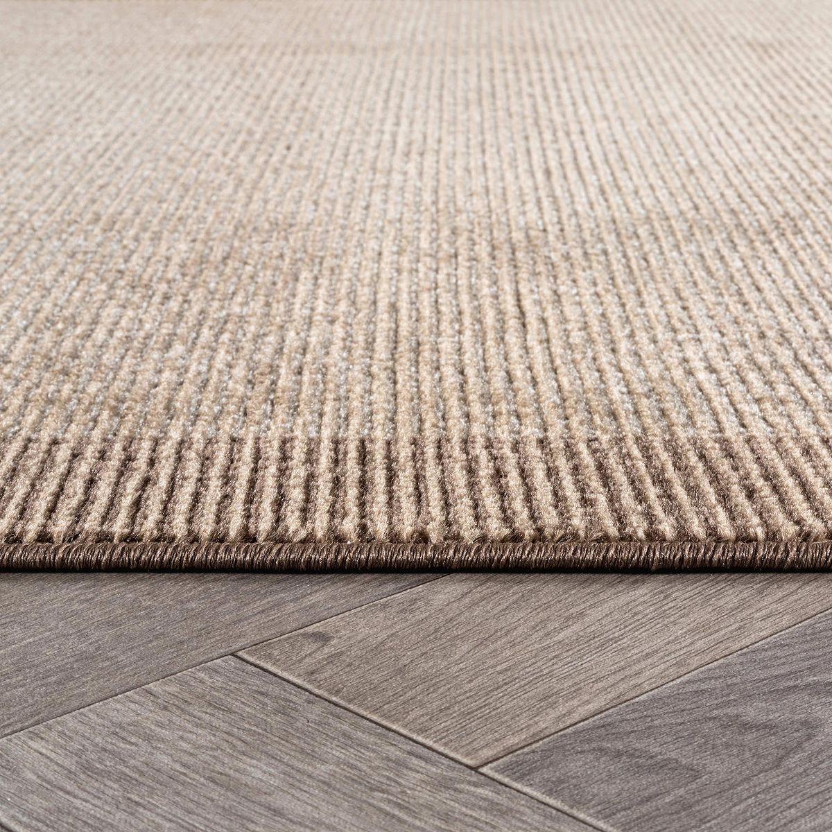 World Rug Gallery Modern Geometric Stripe Bordered Area Rug for Living Room, Bedroom, or Entryway – Low Pile Indoor Rug - thumbnail 3