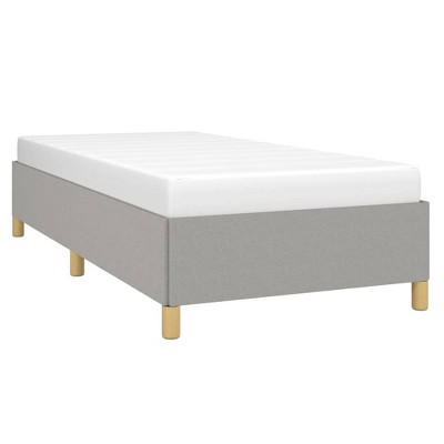 vidaXL Twin Sized Bed Frame - Modern Design in Light Gray – Made from Durable Fabric