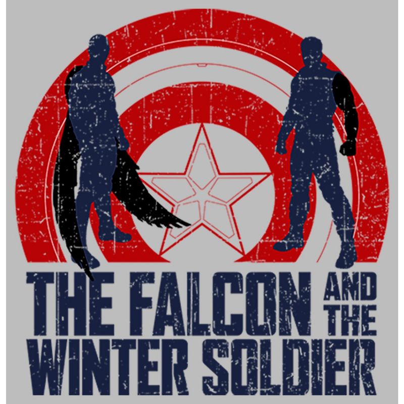 Men's Marvel The Falcon and the Winter Soldier Silhouette Logo T-Shirt, 2 of 6