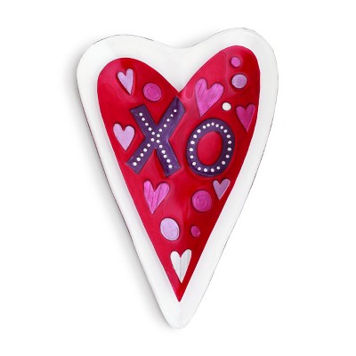 DEMDACO Red Heart Platter Red