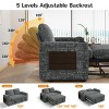 Dyonery 65.5" Loveseat Sleeper Sofa Bed with Pull-Out Couch, Adjustable Backrest, Hidden Storage, USB & Type-C Ports, Tool-Free Assembly - 4 of 4