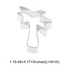 Unique Bargains Pastry Cutter Banana-Shaped Dishwasher Safe Stainless Steel Silver Tone 1Pcs - 3 of 4