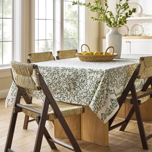 Set of 2 Folding Woven Dining Chairs Dark Brown - Threshold™ designed with Studio McGee - 1 of 4