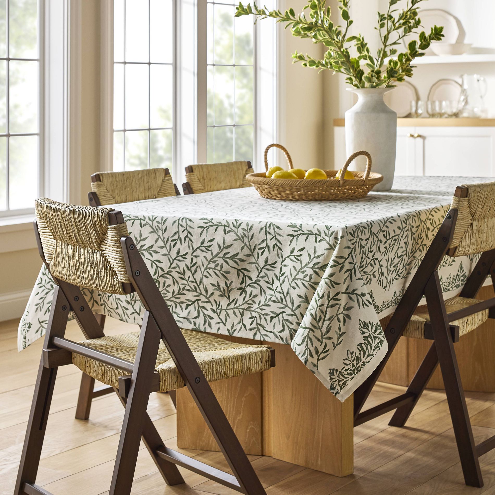 Set of 2 Folding Woven Dining Chairs Dark Brown - Threshold™ designed with Studio McGee