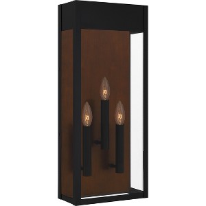 Maren 1-Light Matte Black Outdoor Wall Lantern - 1 of 4