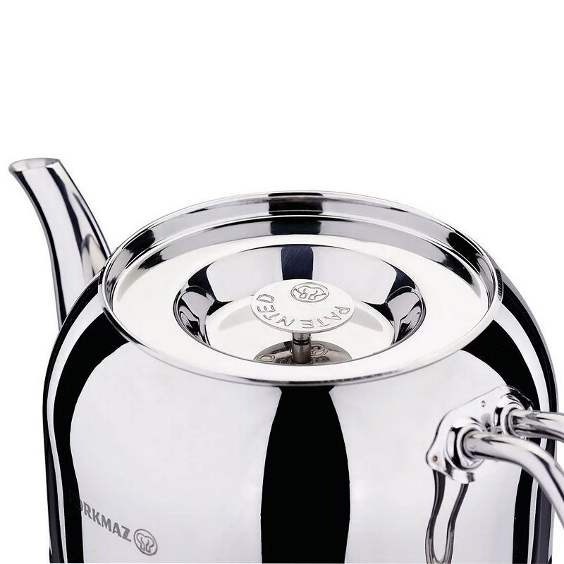 Korkmaz Efendi 1.1 Liter Tea Pot and 2.4 Liter Kettle Set in Silver, 2 of 6