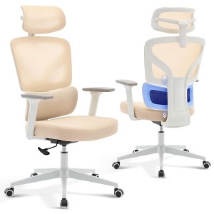 Office Chair Ergonomic Desk Chair - Home Mesh Office Desk Chair with Adjustable Lumbar Support, Rolling Swivel Task Chairs for Home, Office - 1 of 4