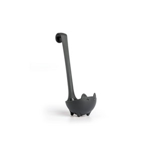 Ototo Katie Cat Ladle: Black Plastic, Dishwasher-Safe, 6.2 Volume, 9" Handle, 3.5" Head, 0.18 lbs - 1 of 4