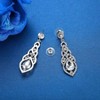 Women's Alloy Teardrop Crystal Earrings Fashionable Temperament, Low Allergy - 4 of 4