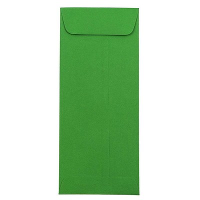 JAM Paper #10 Policy Business Colored Envelopes 4.125 x 9.5 Green Recycled 15884CC