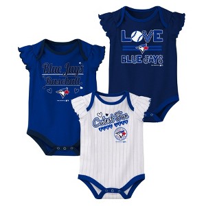 MLB Toronto Blue Jays Girls' Bodysuit 3pk - 1 of 4