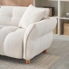 NicBex 93.7 Inch Teddy Sofa Couch 3-Seater Sofa with 2 Pillows for Living Room,Apartment,Bedroom - 4 of 4