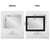 Amanti Art Mirror Makeover Bathroom Mirror Frame Border Kit - Fully Assembled Peel and Stick Frame - Mirror NOT Included - Parlor Trim - 4 of 4