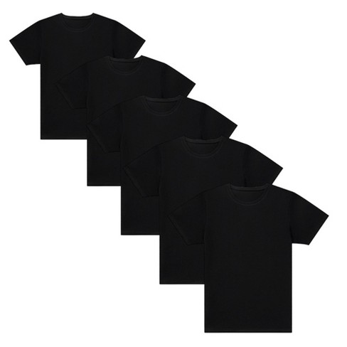 5 Pack Black Tee Shirts Target