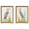 FONTOI 2pcs Heron Bird Canvas Wall Art, Animal Wall Decor Living Room, Dining Room Decor Framed Wall Art for Office, Multicolored 18"* 24"*1.2" - 3 of 4