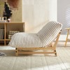 Armless Accent Lazy Sofa Chair with Corduroy Fabric, Single Lounge Chair with Backrest for Living Room, Comfortable Modern Lazy Sofa for Reading-Koiai - 3 of 4