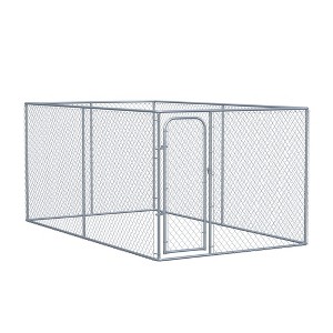 PawHut Dog Playpen for Small Dogs & Medium Large Dogs, Outdoor Playpen Dog Exercise Pen with Anti-Jumping Height, Dog Run Enclosure - 1 of 4