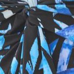 blue painterly leaves