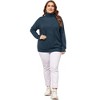 Agnes Orinda Women's Plus Size Lightweight Long Sleeve Turtleneck Novelty Sweaters - 3 of 4