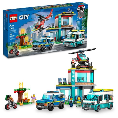 dæk anbefale Tablet Lego City Police Emergency Vehicles Hq Building Set 60371 : Target