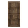 PAGED Modern Industrial Style Bookshelf 4-Shelf Bookcase with Large Storage Area for Living Room, Study Room - 2 of 4