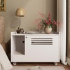 GDFStudio George Modern 32.7" Wood Hidden Cat Litter Box Furniture with Shelf - 2 of 4