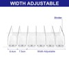 Unique Bargains Refrigerator Self-Pushing Width-Adjustable Beverage Drink Organizer Black - 4 of 4