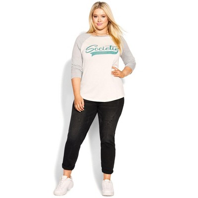 Avenue Women's Plus Size Societie Graphic Tee