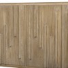 Luxystar 59.8" Handleless Sideboard Buffet Cabinet with Storage Shelves, Natural - 3 of 4