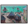 Art Remedy Monet - Departure of the boats Etretat Classic Monet Art Prints Framed - 3 of 4