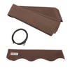ALEKO 12 x 10 feet Motorized Black Frame Retractable Home Patio Canopy Awning 12'x10' - 3 of 4