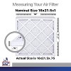 Filter King 16x21.5x1 Air Filter | 4-PACK | Carbon MERV 8 HVAC Pleated A/C Furnace Filters | MADE IN USA | Actual Size: 16 x 21.5 x .75" - 2 of 4