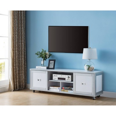 target white entertainment center
