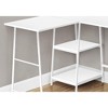 Sapphtopaz Home Office Desks 42" L Shaped Desk Morden Computer Desk with Storage Shelves Study Writing Table Gaming Desk Office Desk for Home Office - 3 of 4