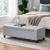 NicBex Storage Ottoman Bench for Bedroom,20 Inch Wide Modern Storage Bench with Adjustable Shelves,Ottoman for Living Room,Bedroom,Entryway - 2 of 4